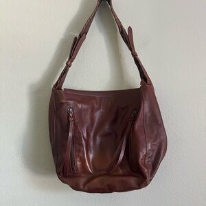 KOOBA large brown leather hobo‎ shoulder bag